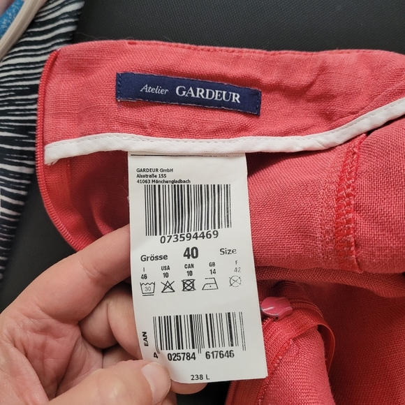 Atelier Gardeur pink linen skirt size 10 - Picture 12 of 13